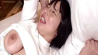 Big-titted Japanese girl reveals her mega boobs in a naughty 3P session&excl; Awesome super-naughty messy action&excl;